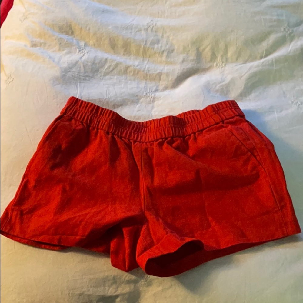 J Crew Bright Red Shorts